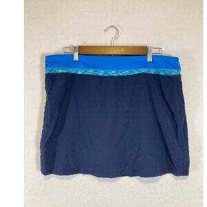 Activewear Tangerine Womens XL Navy Blue Teal Athletic Running Tennis Skort